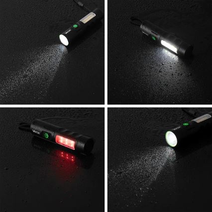 LED Stmívatelná nabíjecí svítilna s červeným světlem LED/5W/5V IPX4 250 lm 2000 mAh