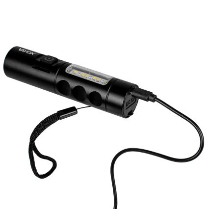 LED Stmívatelná nabíjecí svítilna s červeným světlem LED/5W/5V IPX4 250 lm 2000 mAh