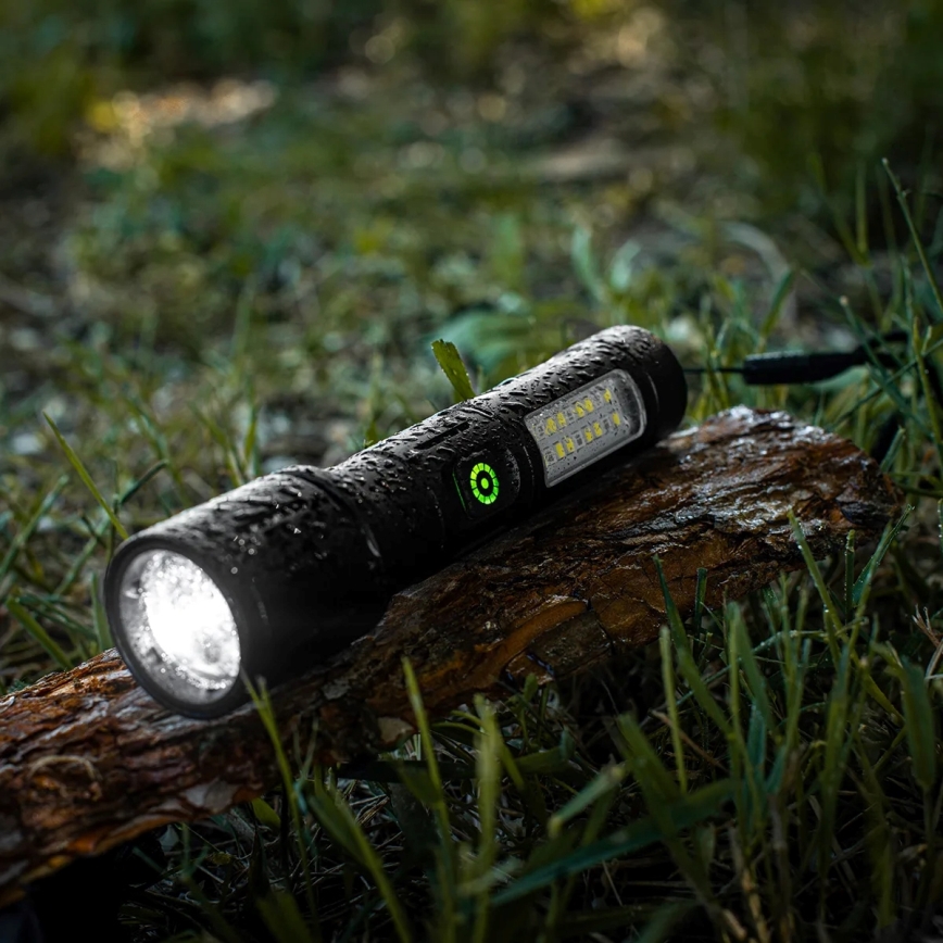 LED Stmívatelná nabíjecí svítilna s červeným světlem LED/5W/5V IPX4 260 lm 2000 mAh