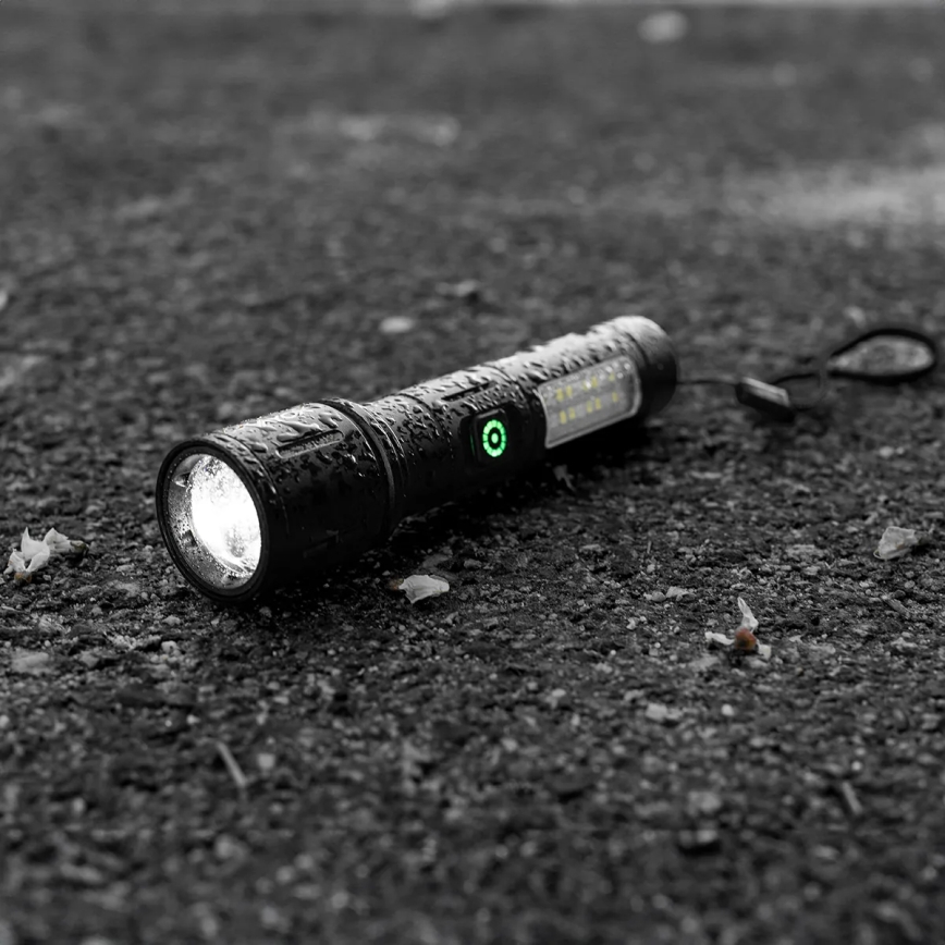 LED Stmívatelná nabíjecí svítilna s červeným světlem LED/5W/5V IPX4 260 lm 2000 mAh