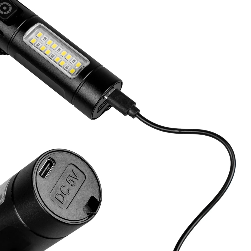 LED Stmívatelná nabíjecí svítilna s červeným světlem LED/5W/5V IPX4 260 lm 2000 mAh