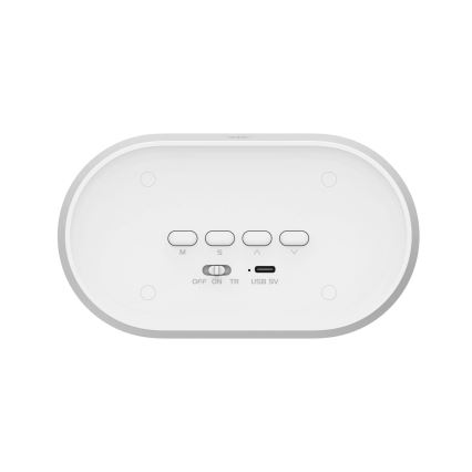 LED Stmívatelná noční lampička s budíkem KAJA LED/1,3W/5V 3000K