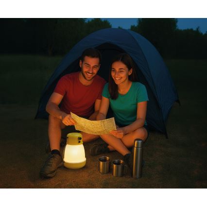 LED Stmívatelná přenosná nabíjecí lampa s funkcí powerbanky LUMINA MINIO LED/5V 1800 mAh IP44 žlutá