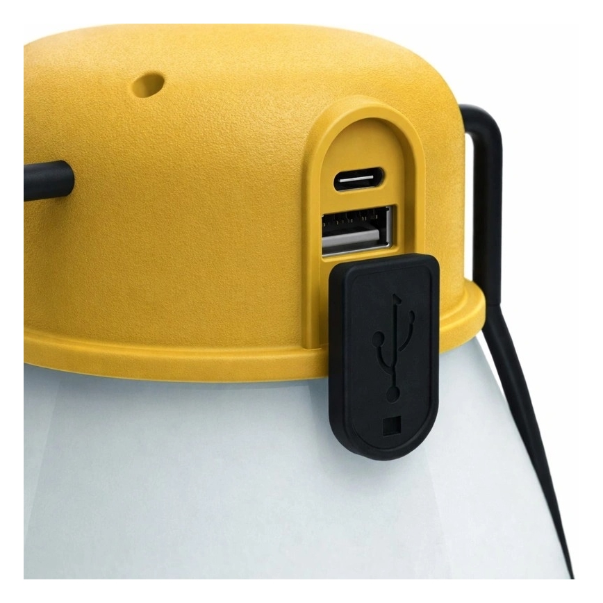LED Stmívatelná přenosná nabíjecí lampa s funkcí powerbanky LUMINA MINIO LED/5V 1800 mAh IP44 žlutá