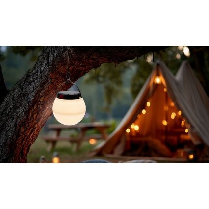 LED Stmívatelná přenosná solární nabíjecí lampa LUMINA ORB LED/5V 800 mAh