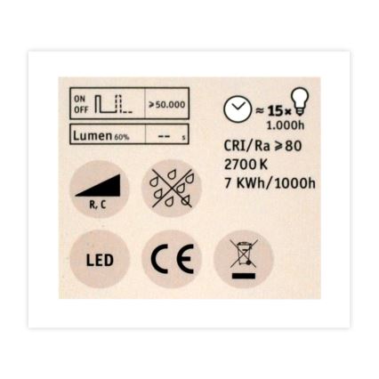 LED Stmívatelná reflektorová žárovka GU5,3/6,5W/12V 2700K - Paulmann 28758