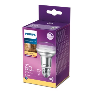 LED Stmívatelná reflektorová žárovka Philips E27/4,5W/230V 2700K