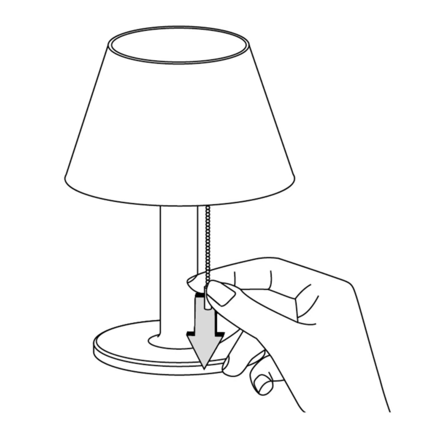 LED Stmívatelná solární lampa VIOLA LED/3,7V IP44