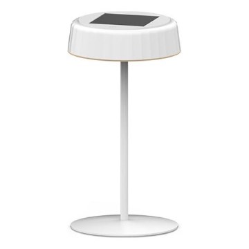 LED Stmívatelná solární nabíjecí stolní lampa VIVIEN LED/3W/5V 2700K 1600 mAh IP54 bílá