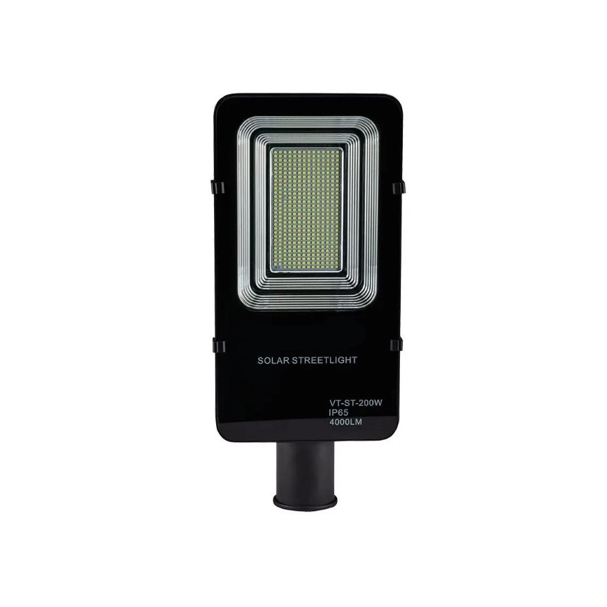 LED Stmívatelná solární pouliční lampa LED/50W/6,4V 4000K IP65 + dálkové ovládání