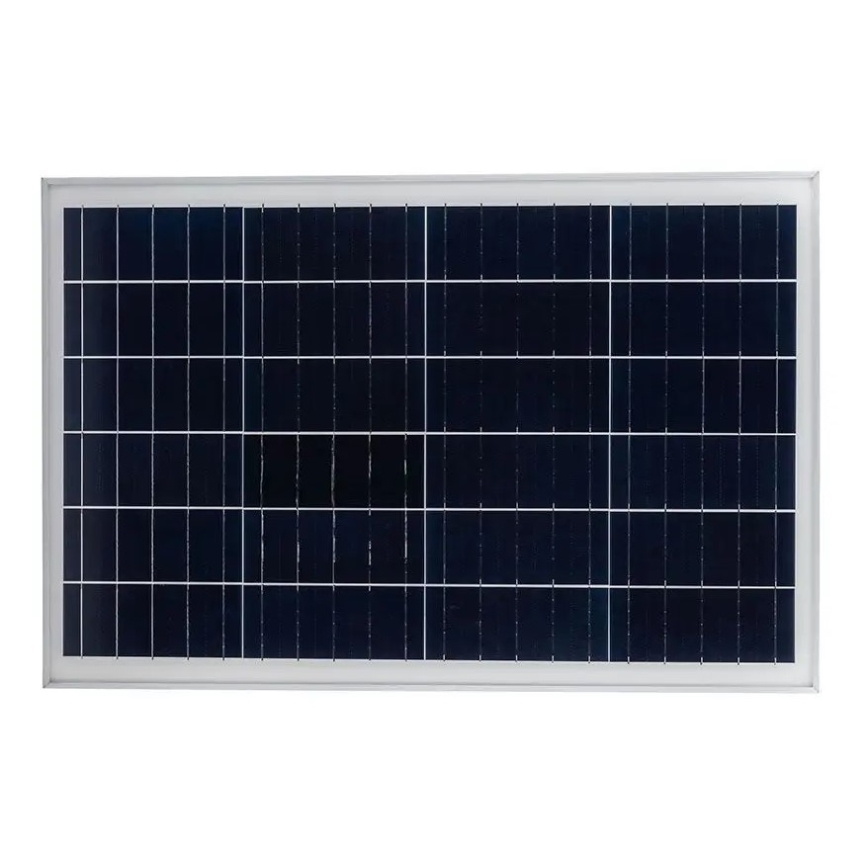 LED Stmívatelná solární pouliční lampa LED/50W/6,4V 4000K IP65 + dálkové ovládání