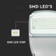 LED Stmívatelná solární pouliční lampa SAMSUNG CHIP LED/50W/6,4V 6000K IP65 + dálkové ovládání