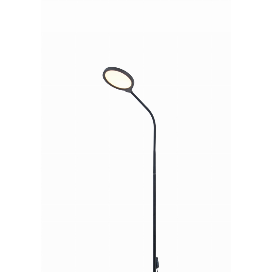 LED Stmívatelná stojací lampa 2v1 LED/10W/230V 3000-4500-6500K černá