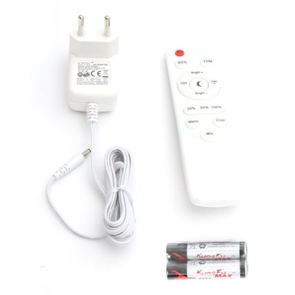 LED Stmívatelná stojací lampa LED/9W/230V 3000-6500K bílá + dálkové ovládání