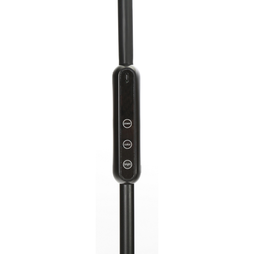 LED Stmívatelná stojací lampa LED/9W/230V 3000-6500K černá + dálkové ovládání