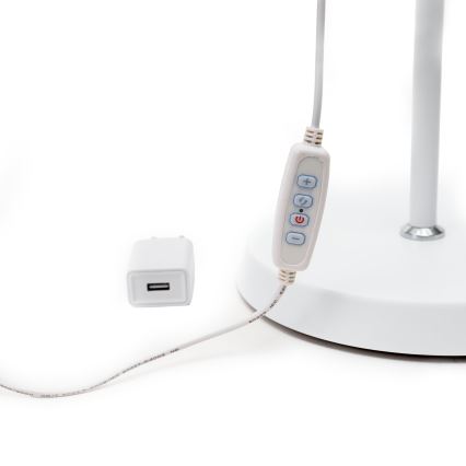 LED Stmívatelná stojací lampa SIGNUS LED/10W/230V 3000/4500/6500K bílá