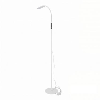 LED Stmívatelná stojací lampa TEILO LED/10W/230V 3000/4000/6500K bílá + dálkové ovládání
