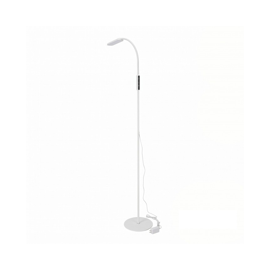 LED Stmívatelná stojací lampa TEILO LED/10W/230V 3000/4000/6500K bílá + dálkové ovládání