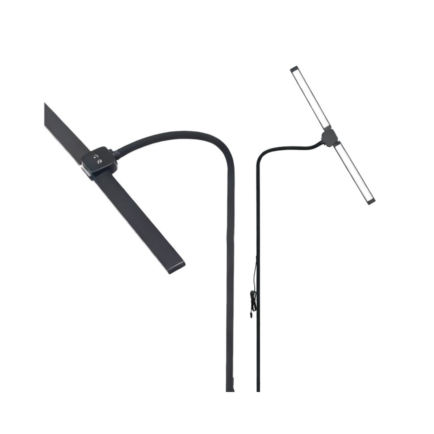 LED Stmívatelná stojací lampa TEILO LED/14W/230V 3000/4000/6000K černá