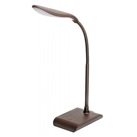 LED Stmívatelná stolní lampa 1xLED/5W/230V hnědá