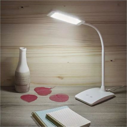 LED Stmívatelná stolní lampa EDDY LED/6W/230V 3000/4500/6800K bílá