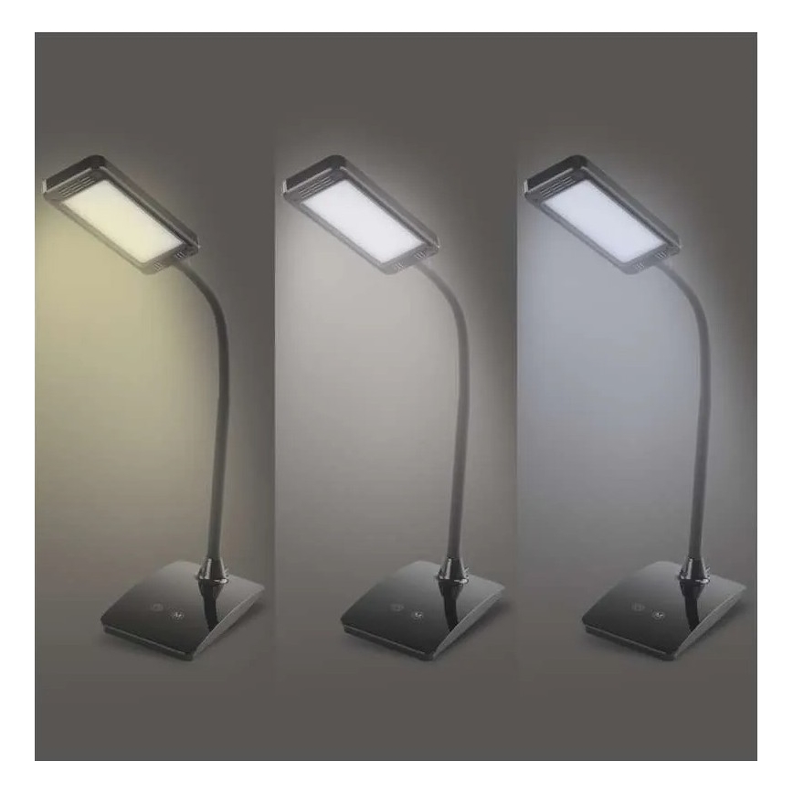 LED Stmívatelná stolní lampa EDDY LED/6W/230V 3000/4500/6800K černá