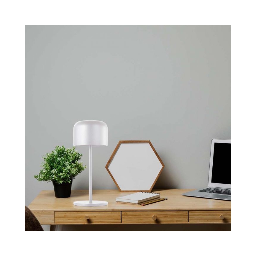 LED Stmívatelná dobíjecí dotyková stolní lampa LED/1,5W/5V 2700-5700K IP54 2200 mAh bílá