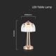 LED Stmívatelná dobíjecí dotyková stolní lampa LED/1W/5V 3000-6000K 1800 mAh rose gold