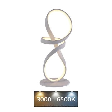 LED Stmívatelná stolní lampa LED/26W/230V 3000/4000/6500K bílá
