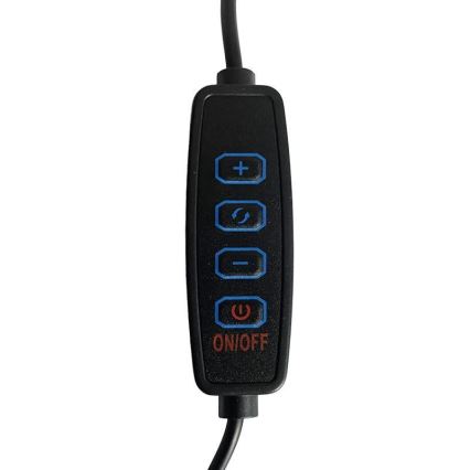 LED Stmívatelná stolní lampa LED/28W/230V 3000/4000/6500K lesklý chrom