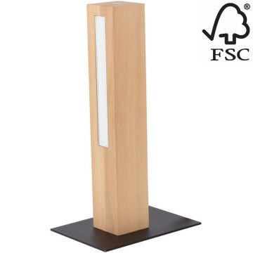 LED Stmívatelná stolní lampa LEON LED/9W/230V dub – FSC certifikováno