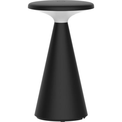 LED Stmívatelná dotyková venkovní stolní lampa PAROS LED/1,8W/5V USB 1800 mAh IP44 černá