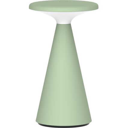 LED Stmívatelná dotyková venkovní stolní lampa PAROS LED/1,8W/5V USB 1800 mAh IP44 zelená