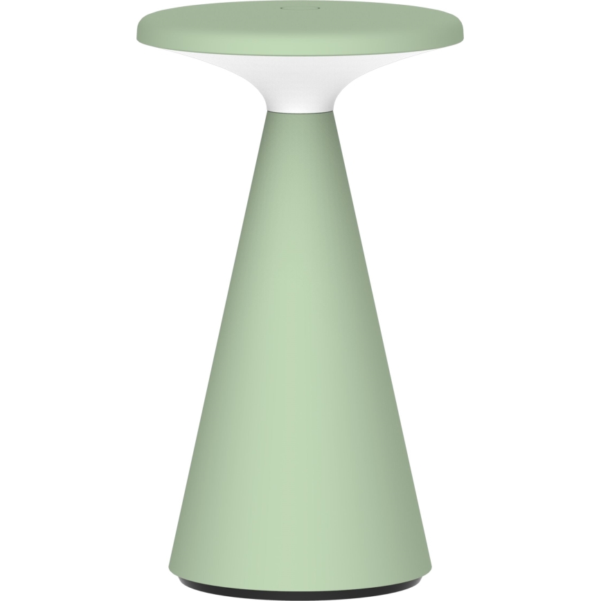 LED Stmívatelná dotyková venkovní stolní lampa PAROS LED/1,8W/5V USB 1800 mAh IP44 zelená