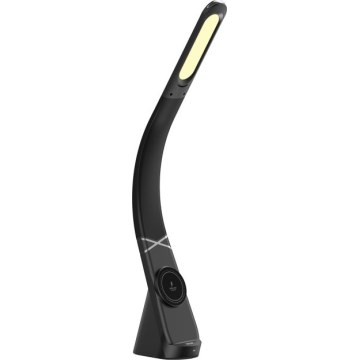 LED Stmívatelná stolní lampa s bezdrátovým nabíjením MAGIC LED/5W/230V černá