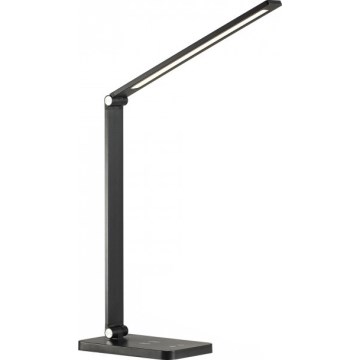 LED Stmívatelná stolní lampa s bezdrátovým nabíjením QI NOBLITE Q LED/7W/230V 3000/4000/6500K černá