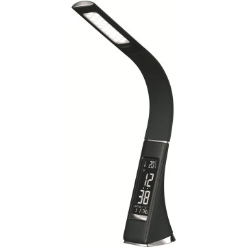 LED Stmívatelná stolní lampa s displejem LED/10W/5V černá