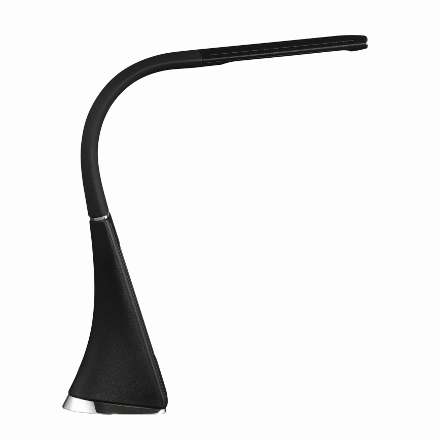 LED Stmívatelná dotyková stolní lampa s displejem LED/7W/5V černá