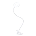 LED Stmívatelná stolní lampa s klipem LED/8W/230V 3000/4000/5000K bílá
