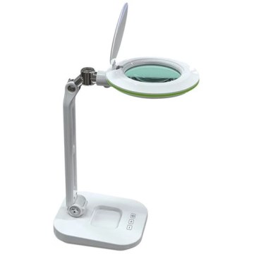LED Stmívatelná stolní lampa s lupou LED/7W/230V 6500K bílá