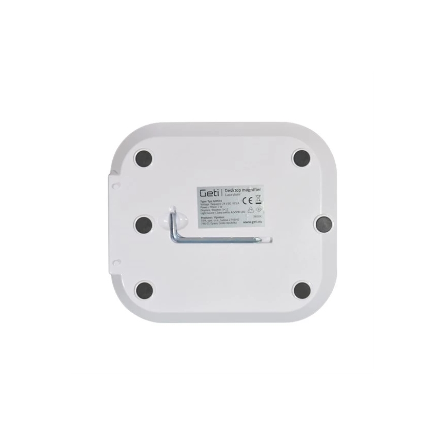 LED Stmívatelná stolní lampa s lupou LED/7W/230V 6500K bílá
