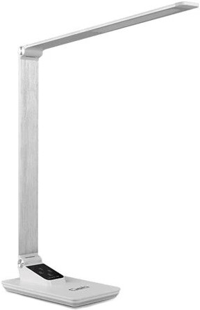 LED Stmívatelná stolní lampa s USB LED/7W/230V 3000K/4000K/5500K bílá