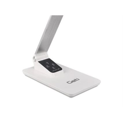 LED Stmívatelná stolní lampa s USB LED/7W/230V 3000K/4000K/5500K bílá
