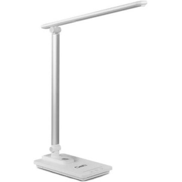 LED Stmívatelná stolní lampa s USB LED/9W/230V 3000K/4000K/5500K bílá