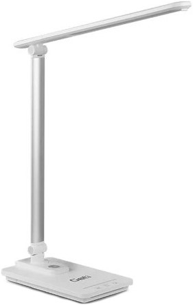 LED Stmívatelná stolní lampa s USB LED/9W/230V 3000K/4000K/5500K bílá