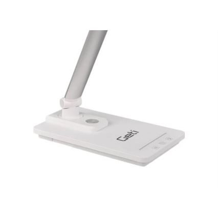LED Stmívatelná stolní lampa s USB LED/9W/230V 3000K/4000K/5500K bílá