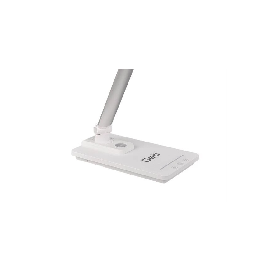 LED Stmívatelná stolní lampa s USB LED/9W/230V 3000K/4000K/5500K bílá