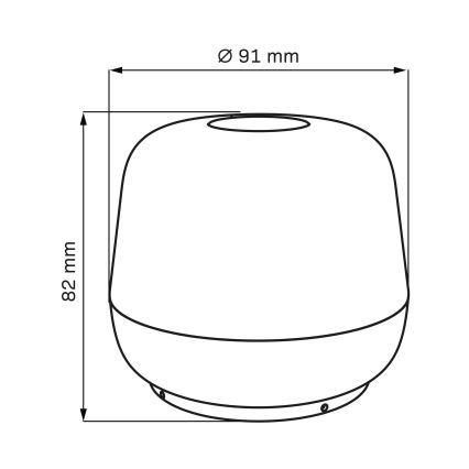 LED Stmívatelná dotyková venkovní stolní lampa SAMBA LED/1,2W/5V USB 1200 mAh IP44 zelená