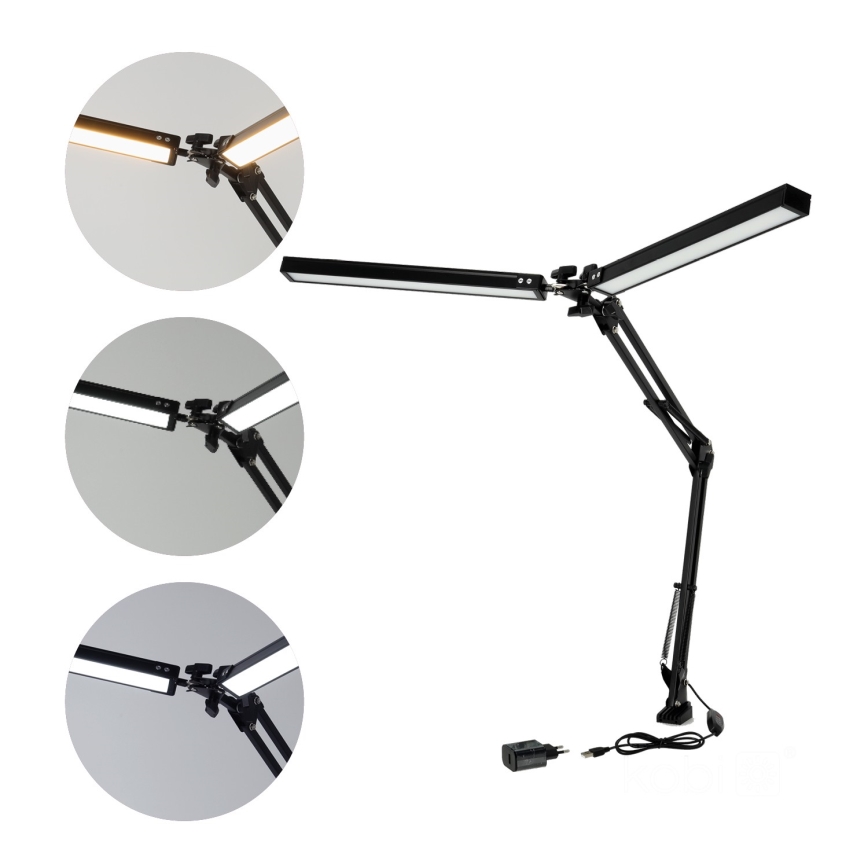 LED Stmívatelná stolní lampa TENUIX DUO 2xLED/14W/230V 3000-6000K