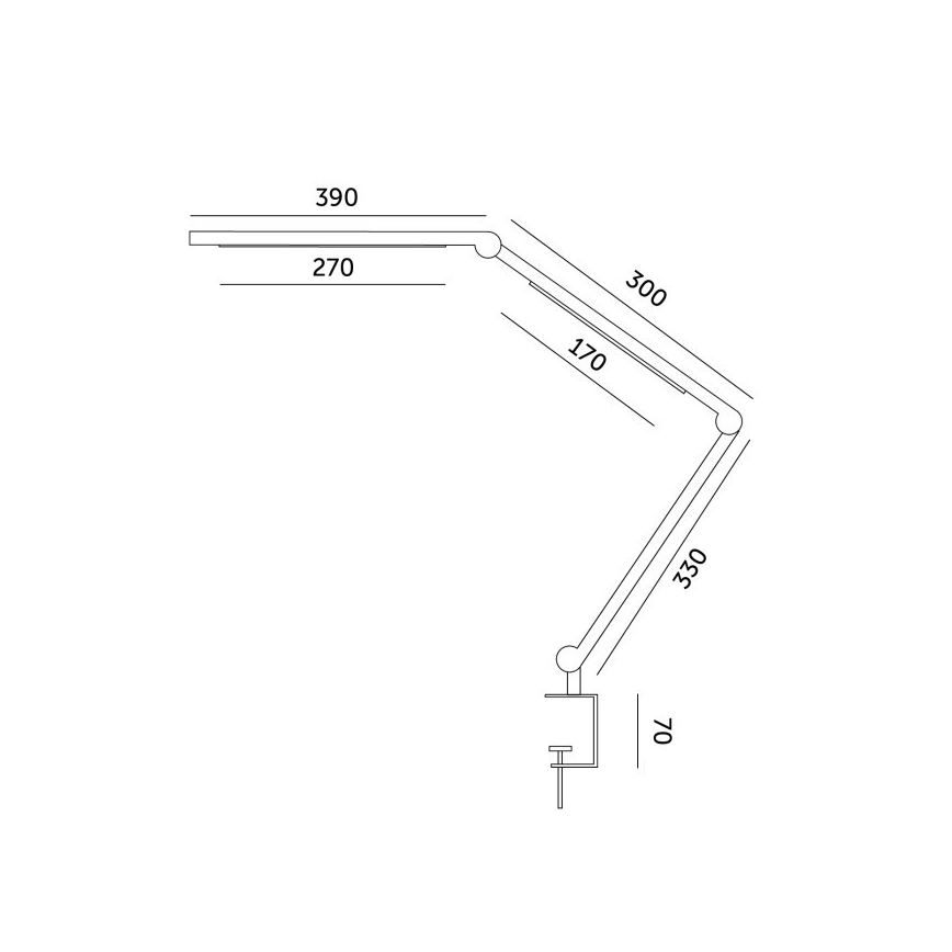 LED Stmívatelná stolní lampa TENUIX FOLD LED/20W/230V 3000-6500K černá